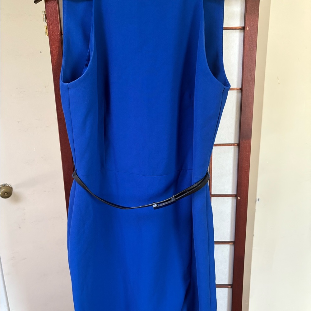 Mango Vibrant Blue Midi Dress